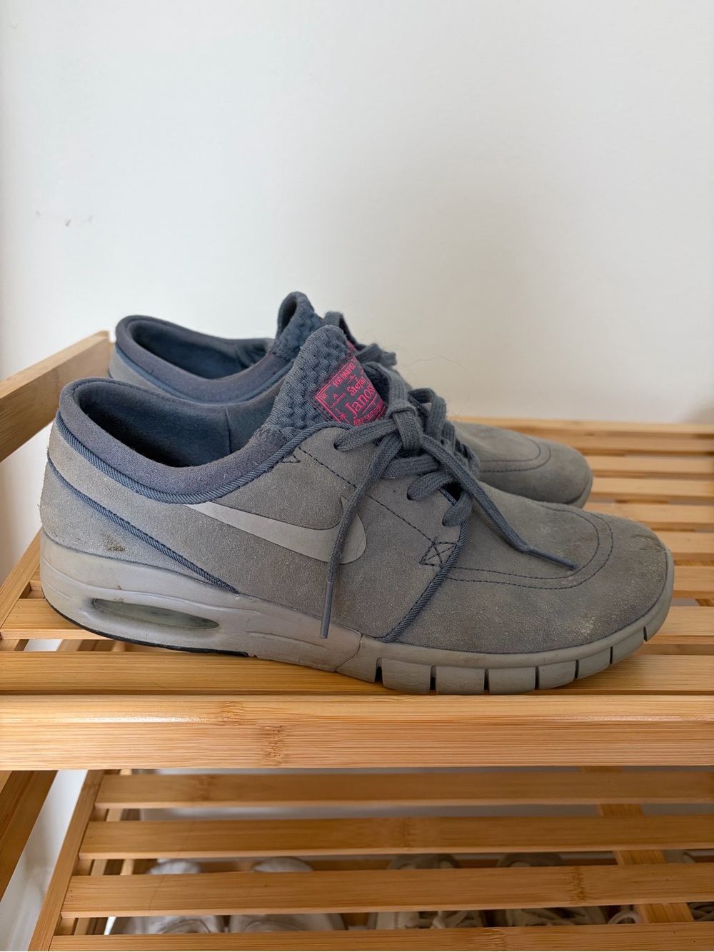 Nike Men’s Gray Suede Casual Sneakers
